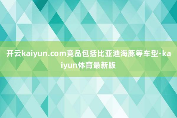 开云kaiyun.com竞品包括比亚迪海豚等车型-kaiyun体育最新版